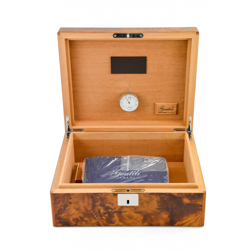Humidor Gentili Briarwood Olmo Rounded Corners